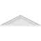 Ekena Millwork Peaked Cap Sunburst Architectural Grade PVC Pediment, 28"W x 8"H x 2"P (Pitch 6/12) PEDPS028X080PKC01 - alternate 3